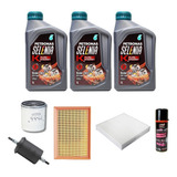 Kit Filtros Troca De Óleo Siena 1 0 Flex 2010 2016 Selenia