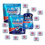Kit Finish 2 Detergente Power Ball Secante Lava Louça