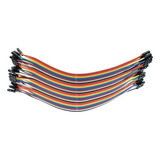 Kit Fio Jumper Fêmea Fêmea 20cm Com 40 Unidades 1x40 Arduino