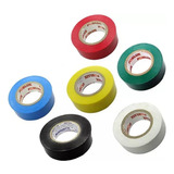 Kit Fita Isolante Colorida 19mm Anti chamas 5 Rolos Cada Cor