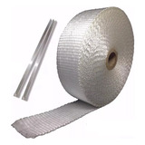 Kit Fita Termotape Branca 5 Metros 02 Zip Tie Escapamento