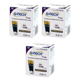 Kit Fitas tiras Reagentes Diabetes G tech Free 150 Unidades