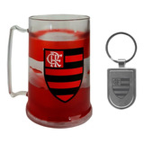 Kit Flamengo - Caneca Congelante + Chaveiro Oficial