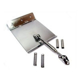 Kit Flap Estabilizador Aço Inox 250x300mm Lanchas Até 25 Pés