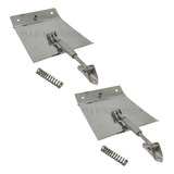 Kit Flap Estabilizador Aço Inox 280x300mm Lanchas Até 25 Pés