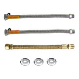 Kit Flexíveis Instalação De Aquecedor 30cm Sem Registro