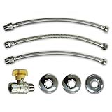 Kit Flexíveis Para Instalação De Aquecedor A Gás 40 Cm