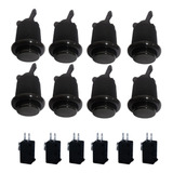 Kit Fliperama 25 Botões De Nylon Preto Eletromatic