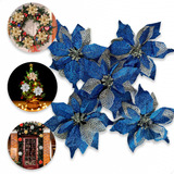 Kit Flores De Natal Arvore Flor Artificial Decoração Enfeite