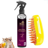 Kit Fluido Desembaraçador Hydra 240ml E Escova A Vapor Pet