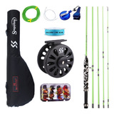 Kit Fly Fishing Completo  5 6 Pesca Com Mosca