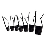 Kit Focinheira Nylon 7 Peças P Cachorros Reforçada Velcro
