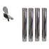 Kit Fogão A Lenha Inox 430 120 Mm Chapéu  Galo