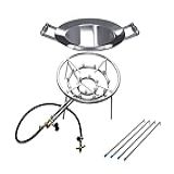 Kit Fogareiro 16 Caulins Suporte Disco Inox Ø43 Qualinox