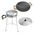 Kit Fogareiro Com Tripé  Disco De Arado 38cm E Tampa