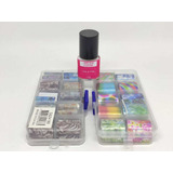 Kit Foil Nail Transfer cola Para Foil Helen Color 12g
