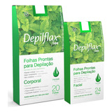 Kit Folhas Prontas Depilação Facial E Corporal Depilflax