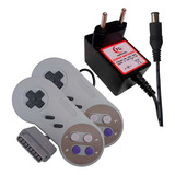 Kit Fonte Bivolt 2 Controle Para Super Famicom E Famicom Jr