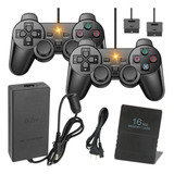 Kit Fonte Para Ps2 Compatível 2x Controles Memory Card