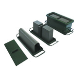 Kit Forma Bloco meio Bloco Ecanaleta 15 Com Fundo Jalossimaq