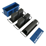 Kit Forma De Bloco meio Bloco canaleta De Concreto 14x19x39