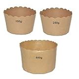 Kit Forma De Papel Para Panetone 500g 1 250g 1 100g 1 