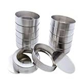 Kit Forma Para Pão De Mel Fundo Falso N 4 Bolachão 10x3cm Em Aluminio 175ml 36 