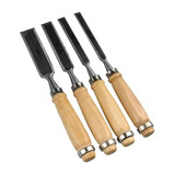 Kit Formão Cabo Madeira Jogo C 4 Peças Excellent Eda 2gc