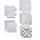 Kit Formas De Gesso 3D E Cimento ABS Molde Pra Revestimento De Parede FDG Painel Decorativo