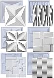 Kit Formas De Gesso 3D E Cimento ABS Molde Pra Revestimento De Parede FDG Painel Decorativo