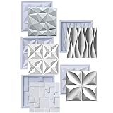 Kit Formas Para Gesso 3D E Cimento ABS Molde Revestimento De Parede Painel Decorativo