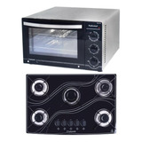 Kit Forno Bancada Inox 45l