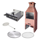 Kit Forno De Pizza Inox Guilhotina P Churrasqueira Brindes