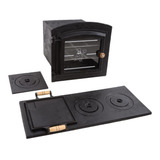 Kit Forno Ferro Fundido Pequeno Aço Chapa Multiuso 3f
