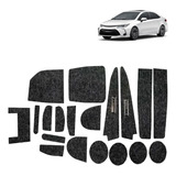 Kit Forro Carpete Anti Ruído Porta Objeto Copo Corolla 2004