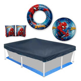 Kit Forro E Capa Para Piscina 3000 Lts Bola Boias Do Hom