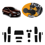 Kit Forro Porta Objeto Anti Ruído Logan 2015 Em Diante