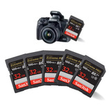 Kit Fotógrafo 5 Cartões Sandisk Extreme Pro 100 Mb/s 32 Gb