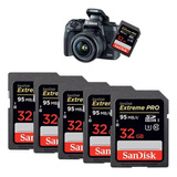 Kit Fotógrafo 5 Cartões Sandisk Extreme