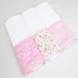 Kit Fralda Boca Malha Varias Estampas Feminina