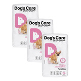 Kit Fralda Higiênica Pet P Cães Fêmea Dogs Care Tam P 72 Un