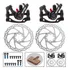 Kit Freio A Disco 160mm Mecânico Pinça Rotor Para Bicicleta
