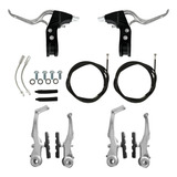 Kit Freio Bike V brake Completo Em Alumínio P Bicicleta Mtb