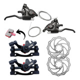 Kit Freio Disco Alavanca Passador Rapidfire Bike Aro 26 29