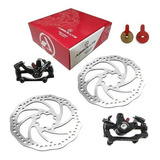 Kit Freio Disco Bike Mecânico Disco Pinças Rotor Absolute