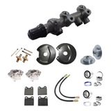 Kit Freio Disco C Sistema Pivôs Cilindro Pinças Vw Fusca