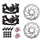 Kit Freio Disco Mecânico Gts Disco Pinça Rotor 160 Aro 26 29