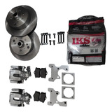 Kit Freio Disco Traseiro Fusca Brasilia Variant Buggy 4x100