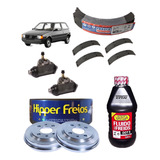 Kit Freio Fiat Uno Quadrado Cilindro Lona Tambor Hf36