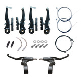 Kit Freio V Brake Com Maçaneta Gta Aluminio Cabo Conduite